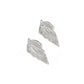 Earedge - Textured Ocean Motif Alloy Dangle Earrings