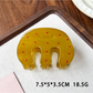 Beau - Lacquered Polka Dot Ring Accent Claw Clip