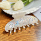 Beau - Christmas Snowflake Accent Claw Clip