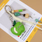 Keypus - Apple Motif Woven Cord Bag Charm Keychain