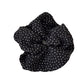 Gifty - Ruffled Polka Dot Fabric Scrunchie Hair Tie
