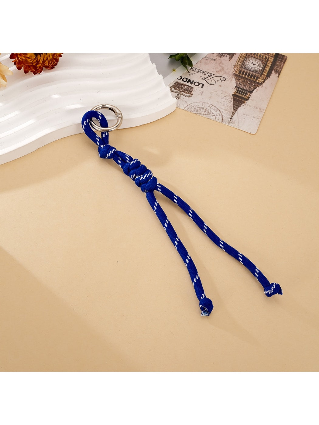 Keypus - Woven Rope Alloy Ring Bag Charm