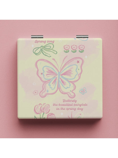 Mirroray - Delicate Butterfly Patterned Makeup Mirror