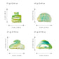 Beau - Green Marbled Geometric Hair Claw - dimensions and weights