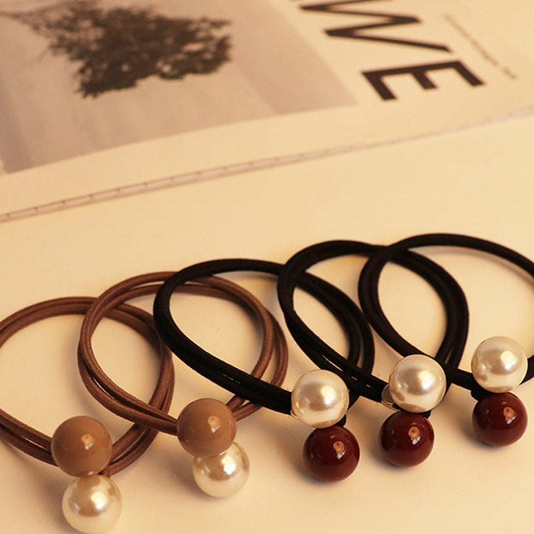 5-Piece Elastic Hair Tie Set variant image