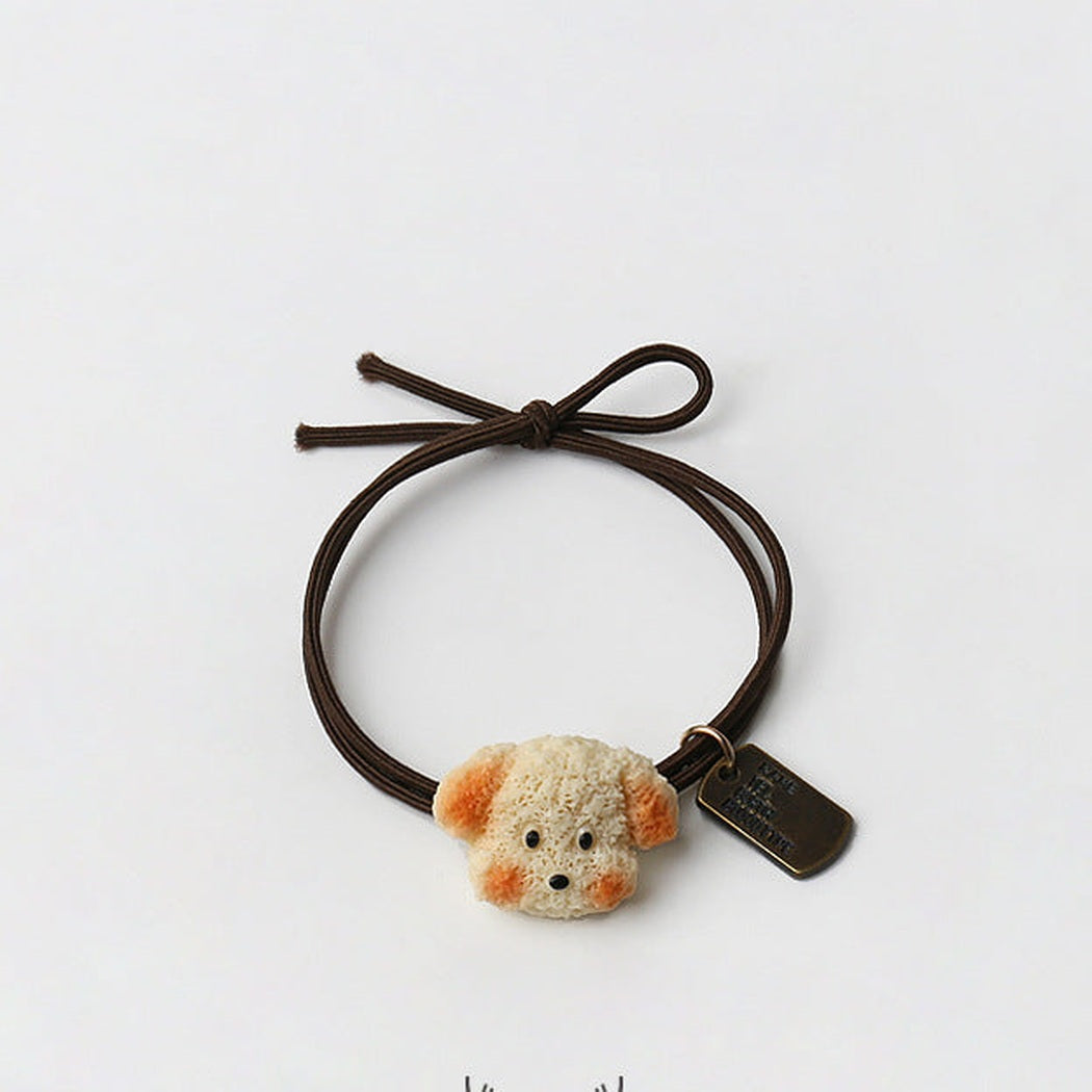Dog Bear Charm Hair Tie Collection variant image