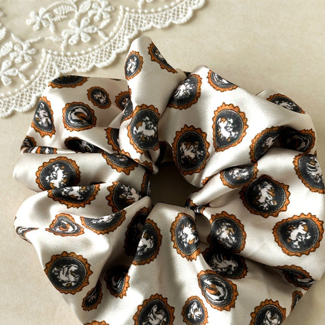 Leopard Glossy Scrunchie Trio variant image