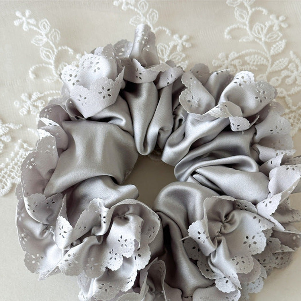 Lace Petal Glossy Scrunchie Collection variant image