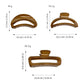 Beau - Woodgrain Openwork Geometric Hair Claw - view 4