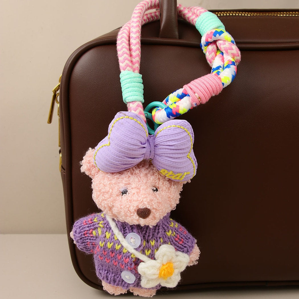 Keypus - Polyester Alloy Rabbit Bear Bag Charm Keychain
