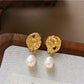 Earedge - Vintage Irregular Sculpted Drop Earrings