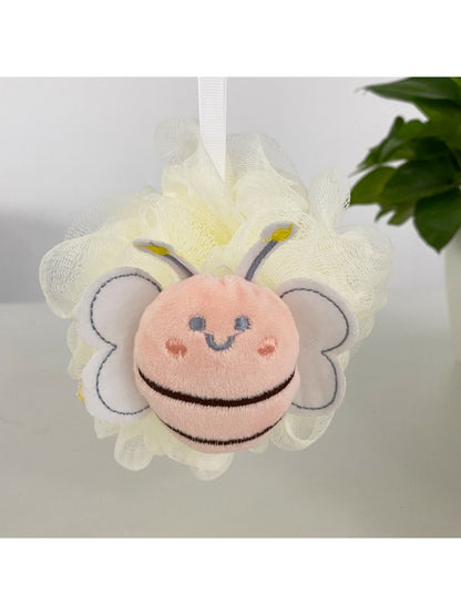 Papo - Cute Bee Cartoon Bath Puff Soft Foaming Mesh
