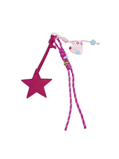 Keypus - Star Shaped PVC Pendant Bag Charm Keychain