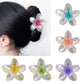 Beau - Translucent Flower Design Claw Clip