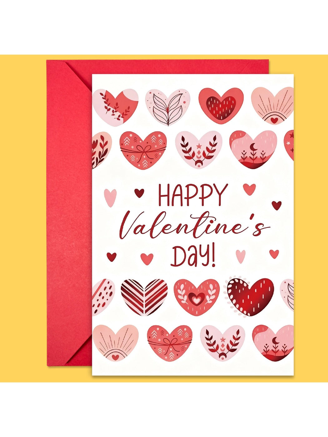 Carduria - Valentine's Day Heart Motif Greeting Card