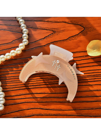 Beau - Starry Sky Moon Shaped Hairpin