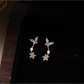Earedge - Light Luxury Butterfly Drop Stud Earrings