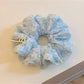 Gifty - Vintage Floral Print Polyester Hair Scrunchie