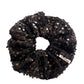 Gifty - Black Silver Sequin Scrunchies