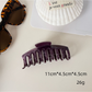 Beau - Marbled Glossy Plastic Hair Claw Clip