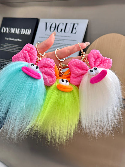 Keypus - Long Hair Monster Keychain