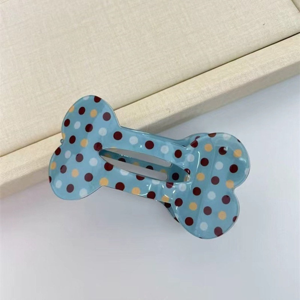 Beau - Y2K Patterned Bone Shape Hair Clip