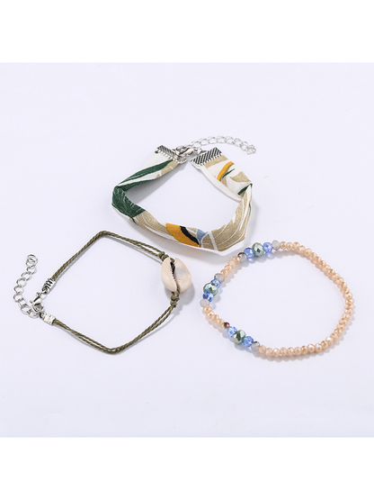 Lovra - Ocean Style Layered Shell Shaped Beaded Bracelet