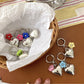 Keypus - Alloy Heart and Flower Bag Hanging Keychain