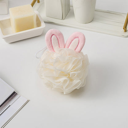 Papo - Cute Ear Detail Lather Bath Pouf