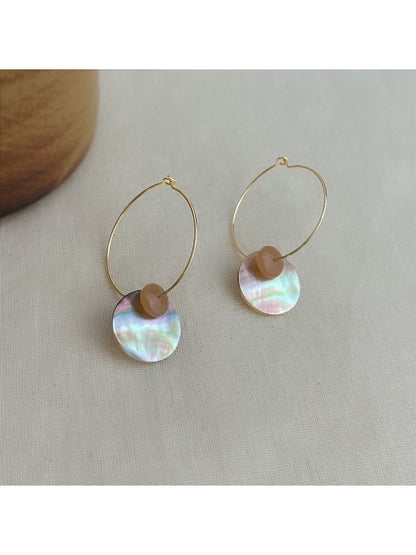 Earedge - Trendy Round Drop Earrings
