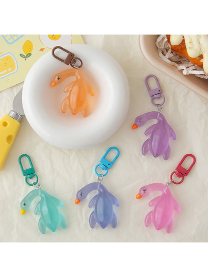 Keypus - Cute Solid Color Roast Duck Shaped Keychain