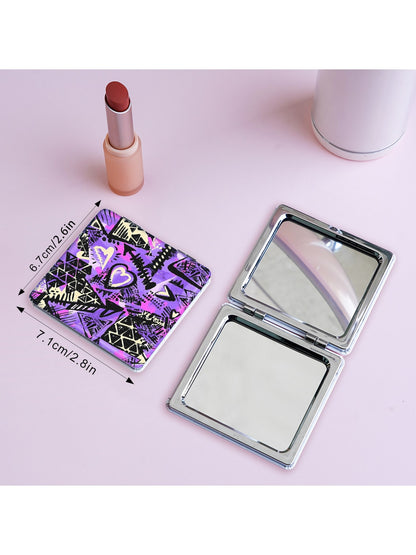 Mirroray - Y2K Graffiti Square Foldable Pocket Mirror