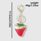 Keypus - Gradient Strawberry Pendant Keychain