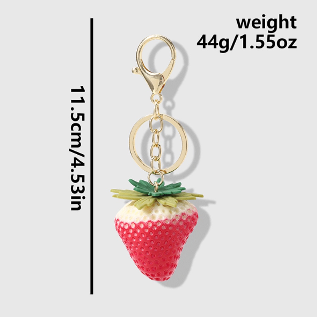 Keypus - Gradient Strawberry Pendant Keychain