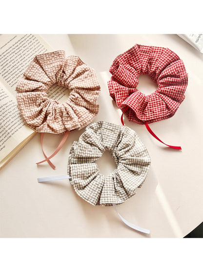 Gifty - Plaid Scrunchie Hair Tie for Women