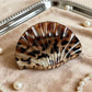 Beau - Vintage Leopard Print Shell Shaped Claw Clip