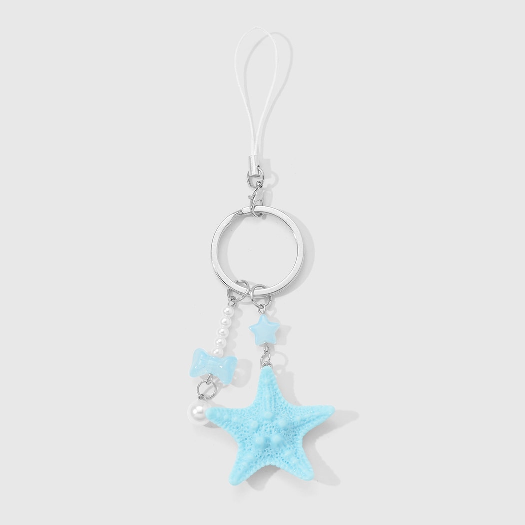 Keypus - Sea Themed Blue Starfish Keychain