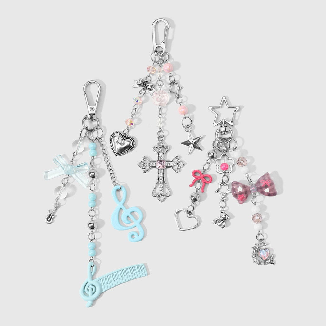 Keypus - Y2K Sweet Bow and Heart Keychain