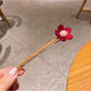 Beau - Plastic Alloy Flower Design Hair Clip