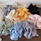 Beau - Glossy Sheer Irregular Ruffle Banana Clip