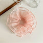 Gifty - Beaded Organza Layered Ruffled Hair Scrunchie