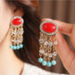 Earedge - Vintage Oval Rhinestone Tassel Earrings