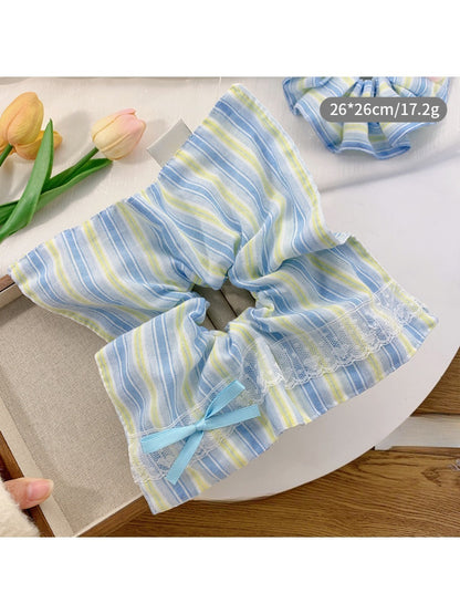 Gifty - Striped Fabric Hair Loop