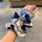 Gifty - Color-Blocked Double-Layer Scrunchie