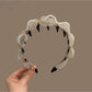 Gifty - Beaded Mesh Twisted Tooth Detail Headband