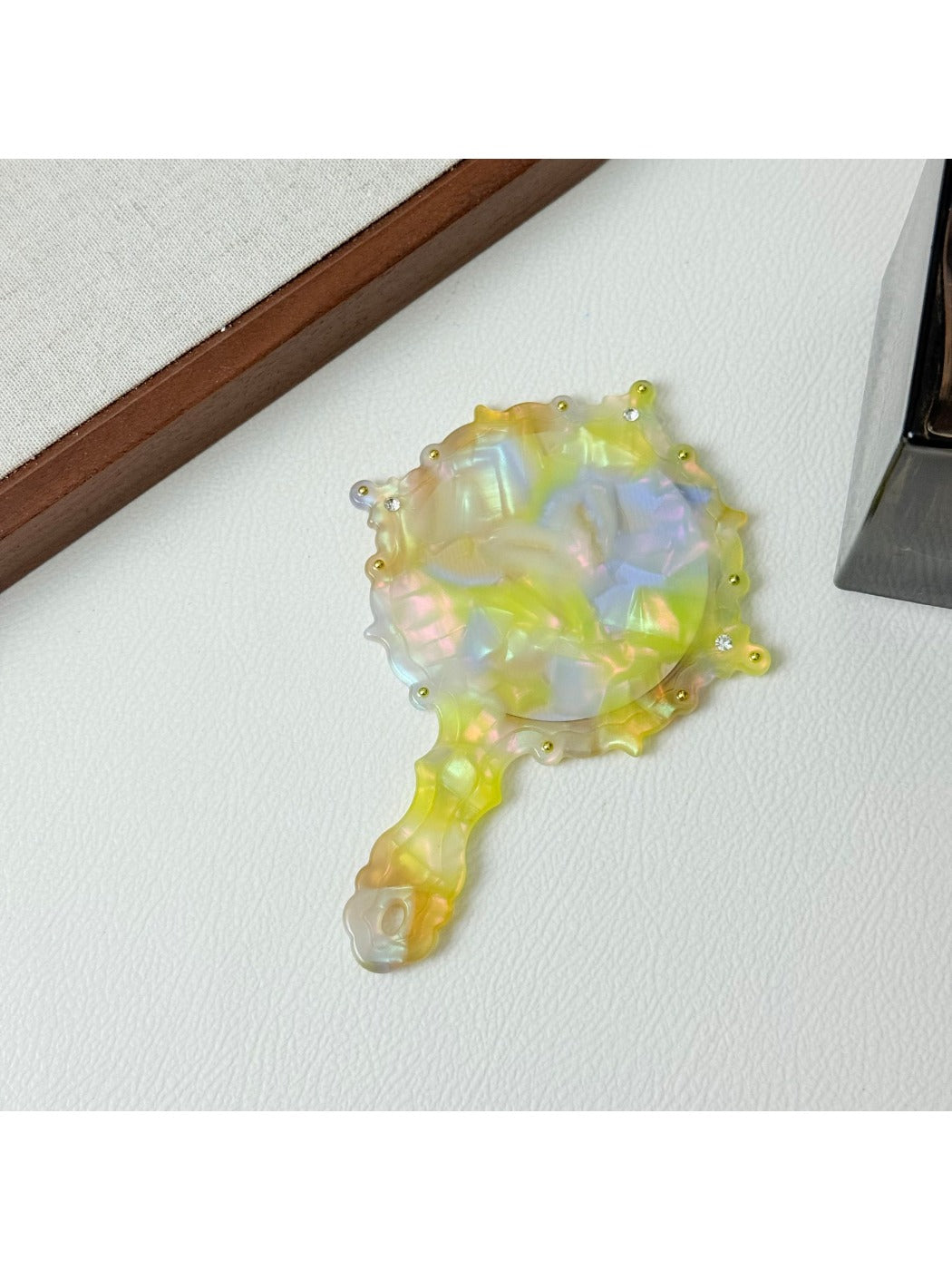 Mirroray - Fashion Pattern Hand-Held Mirror Portable