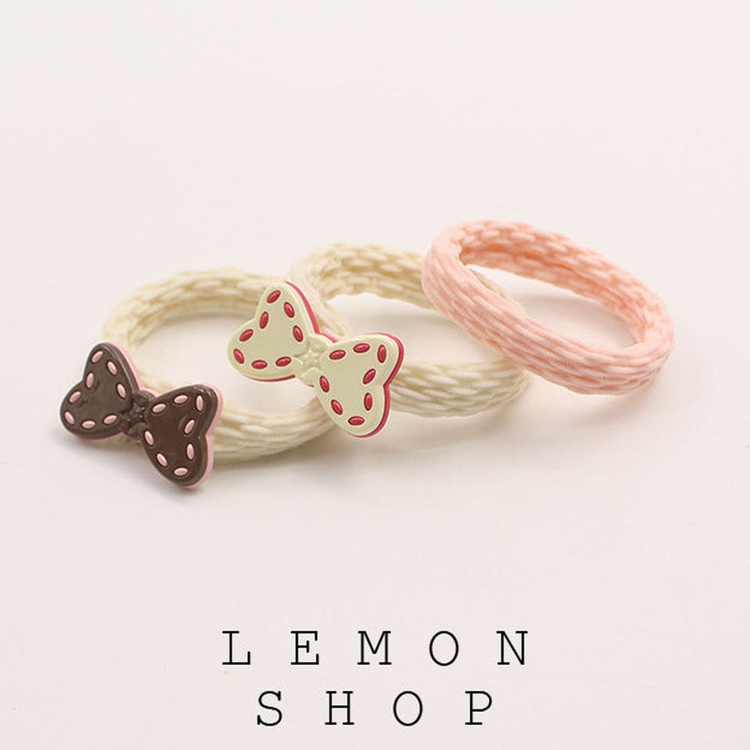 3-Piece Bead Hair Tie Set variant image