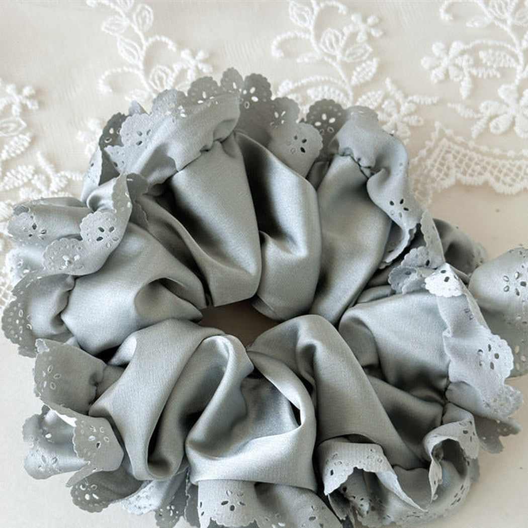 Lace Petal Glossy Scrunchie Collection variant image