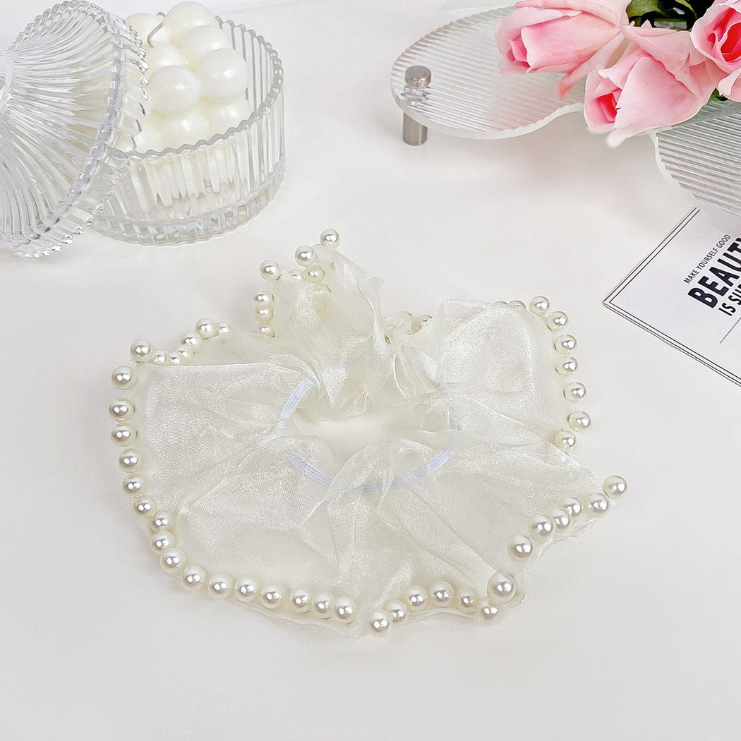 Pearl Mesh Scrunchie Collection variant image