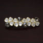 Beau - Pearl Crystal Floral Barrette - view 5